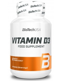 Biotech USA Vitamin D3 2000IU 120tabs