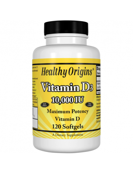 Healthy Origins Vitamin D3 10000IU 120 caps