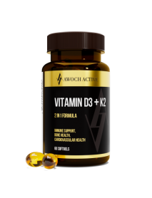 AWOCHACTIVE  Vitamin D3+К2 5000МЕ 60caps